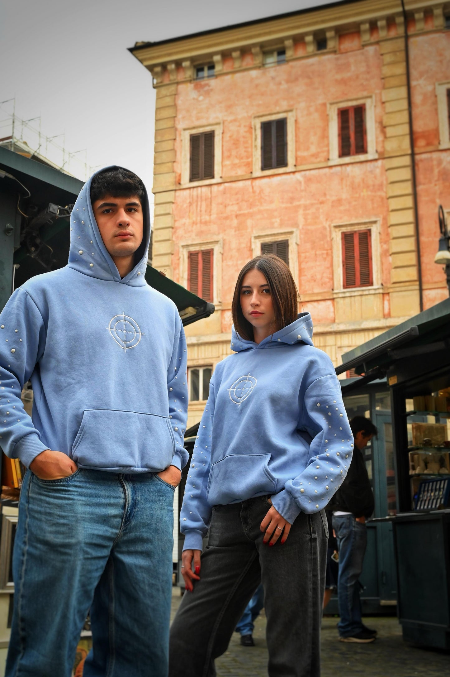LIGHT BLUE COSMIC HOODIE