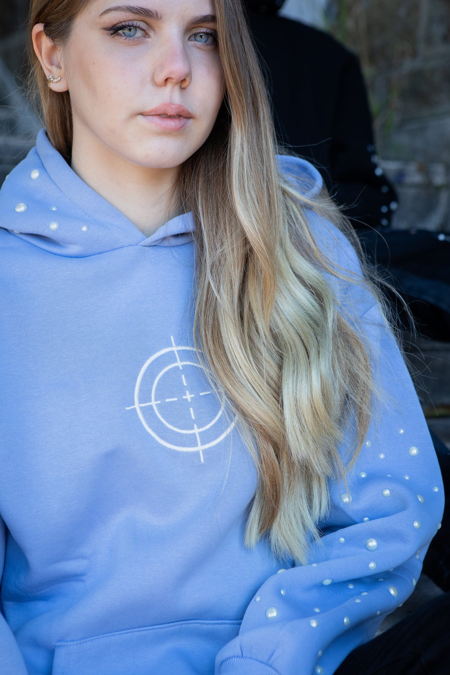 LIGHT BLUE COSMIC HOODIE