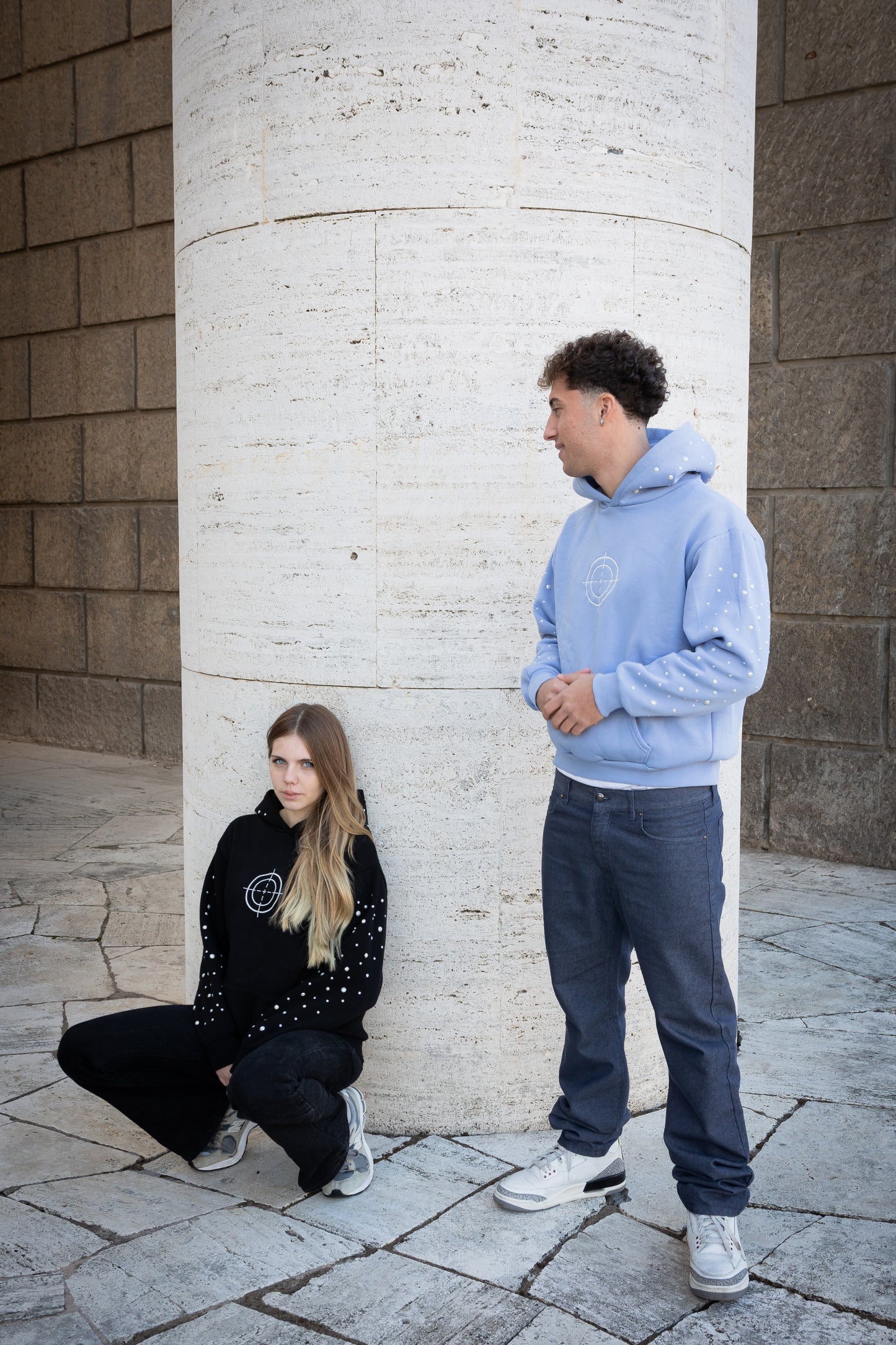 LIGHT BLUE COSMIC HOODIE