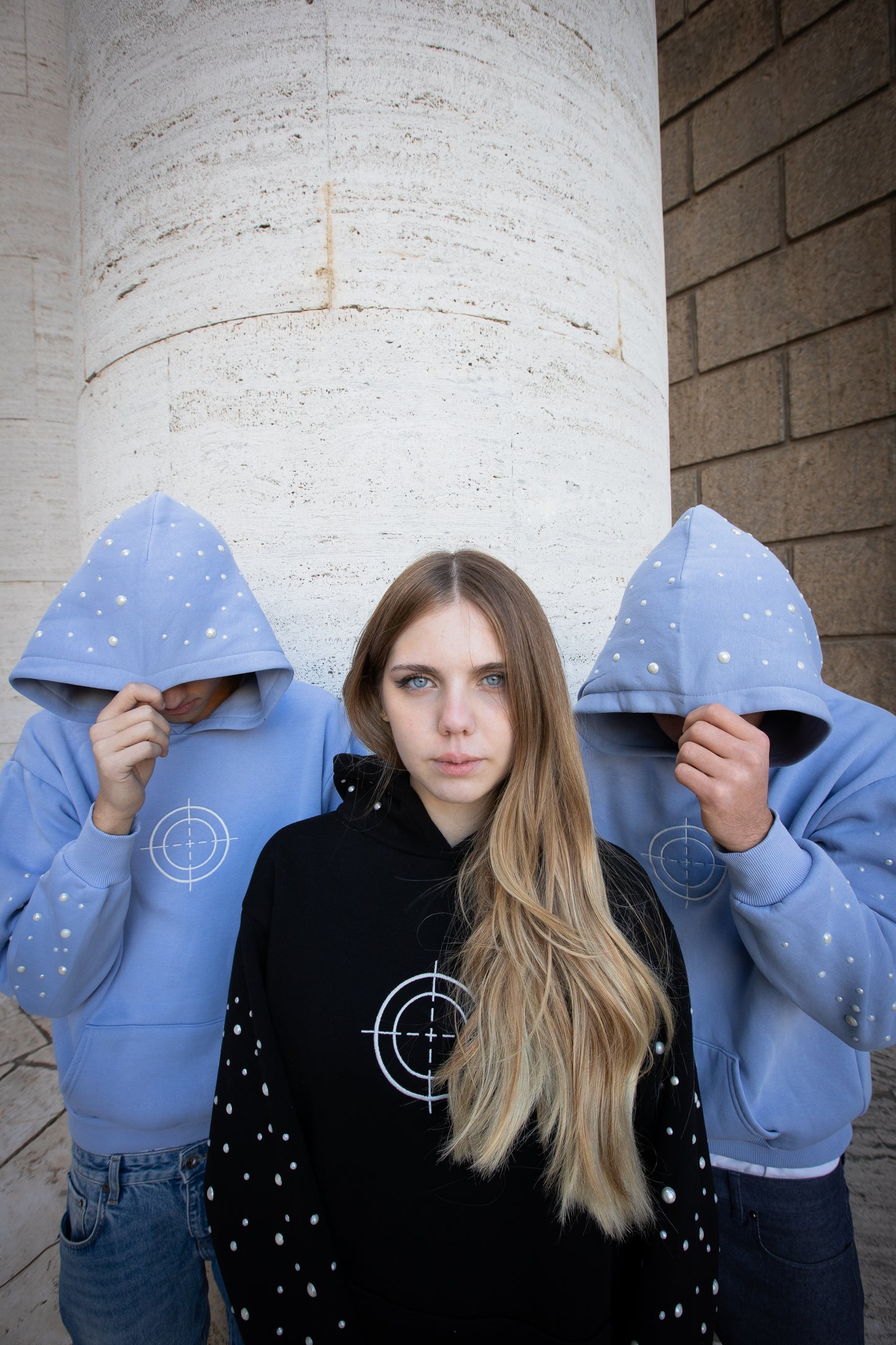 LIGHT BLUE COSMIC HOODIE