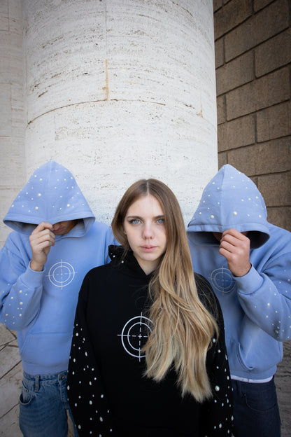 LIGHT BLUE COSMIC HOODIE