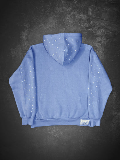 LIGHT BLUE COSMIC HOODIE