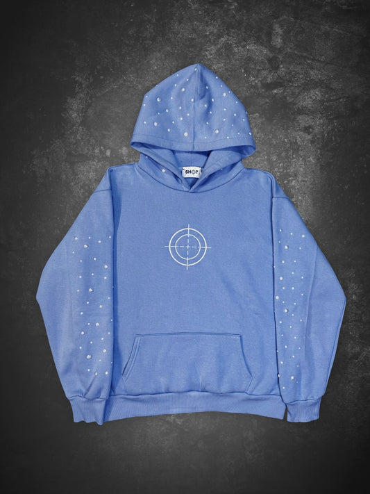 LIGHT BLUE COSMIC HOODIE