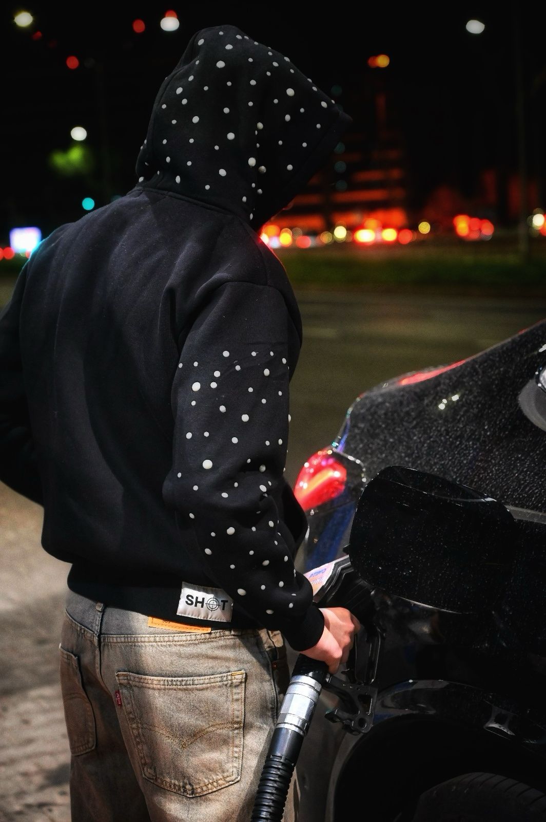 BLACK COSMIC HOODIE